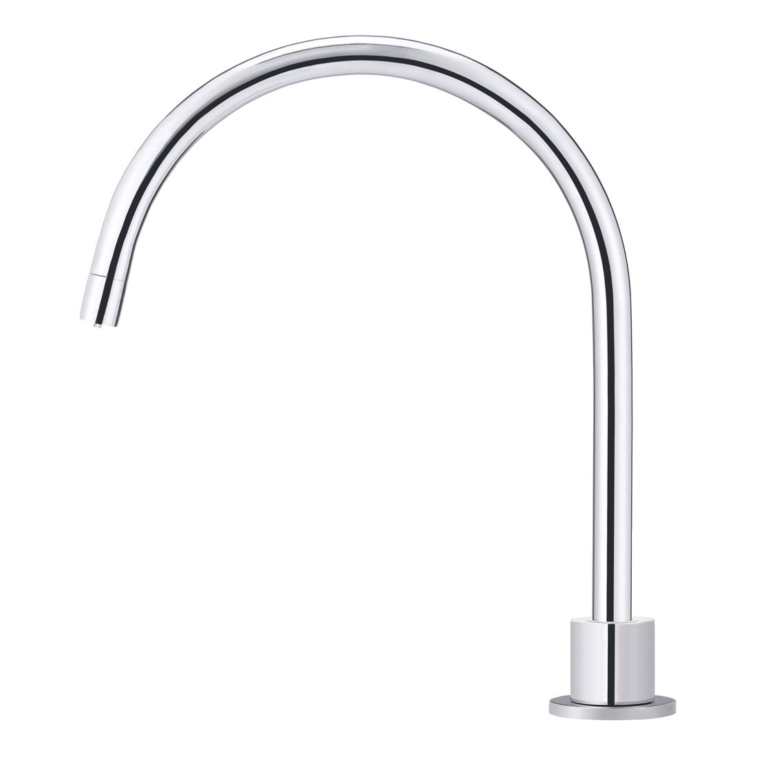 Round High-Rise Swivel Hob Spout, Polished Chrome