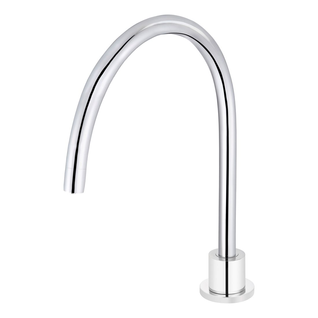 Round High-Rise Swivel Hob Spout, Polished Chrome