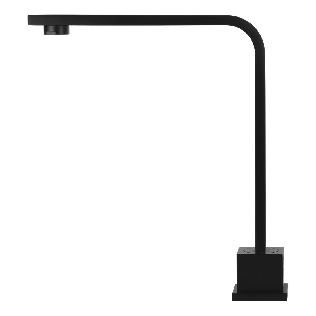 Square High-Rise Swivel Hob Spout Matte Black