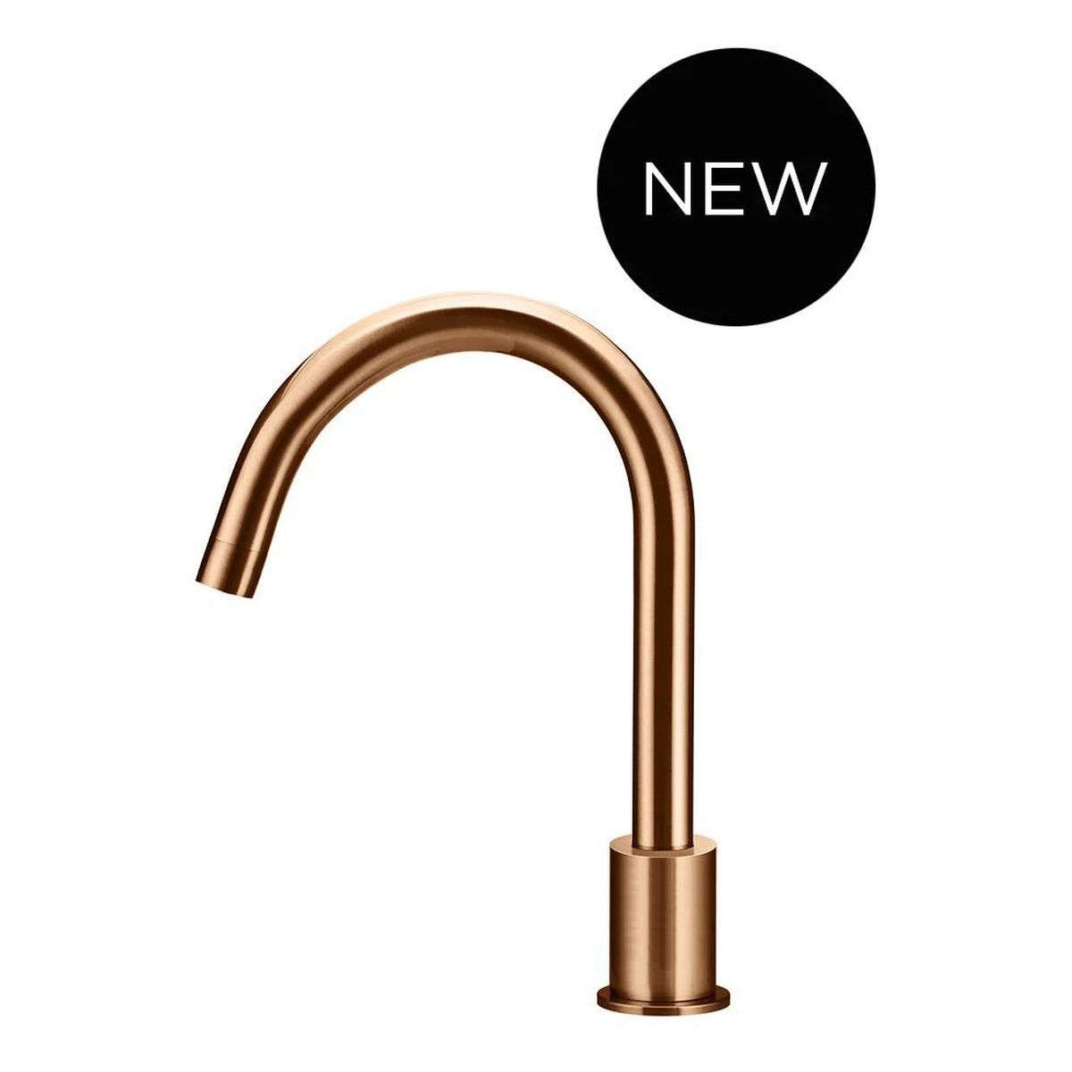 Round Deck Mounted Spout, Lustre Bronze
