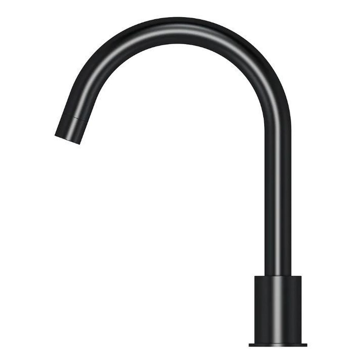 Round Deck Mounted Spout, Matte Black