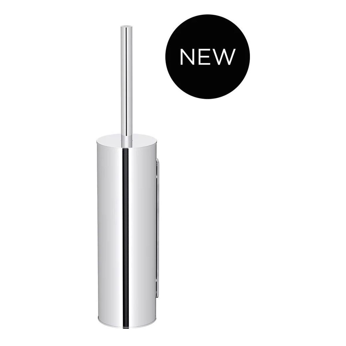Round Toilet Brush & Holder, Chrome