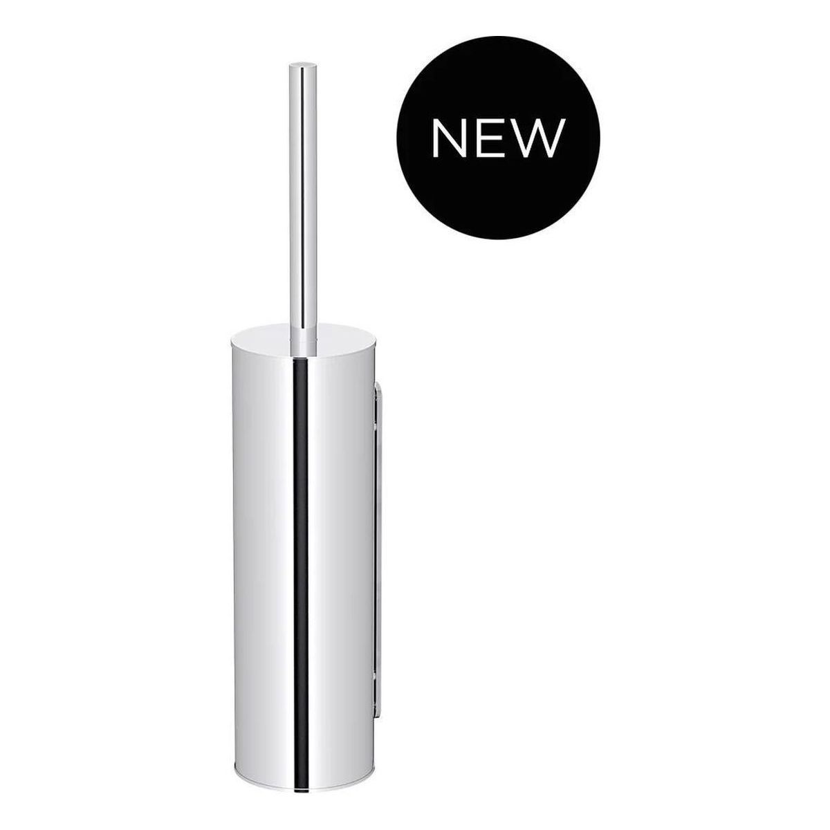 Round Toilet Brush & Holder, Chrome
