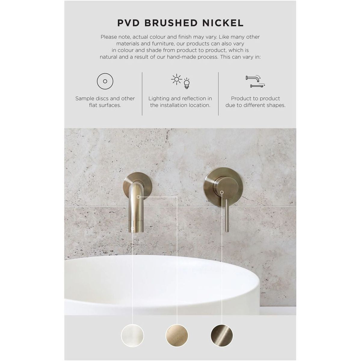 Round Toilet Brush & Holder , Brushed Nickel