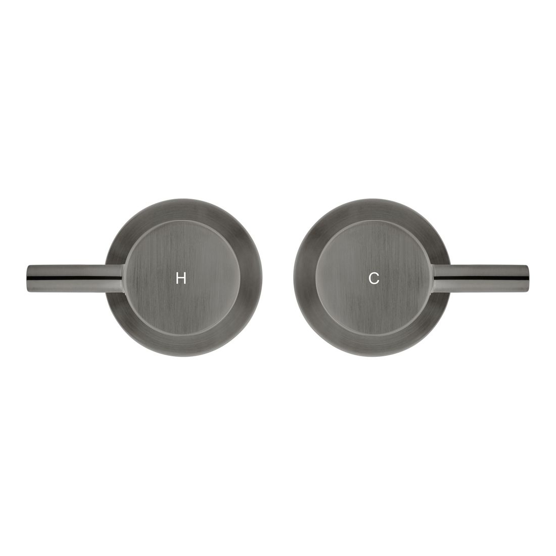 Round Quarter Turn Wall Top Assemblies MW06-PVDGM Shadow