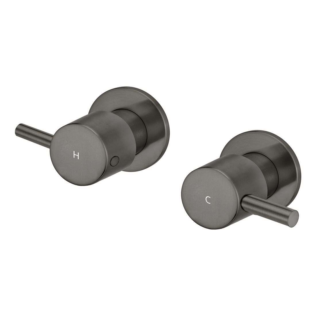 Round Quarter Turn Wall Top Assemblies MW06-PVDGM Shadow