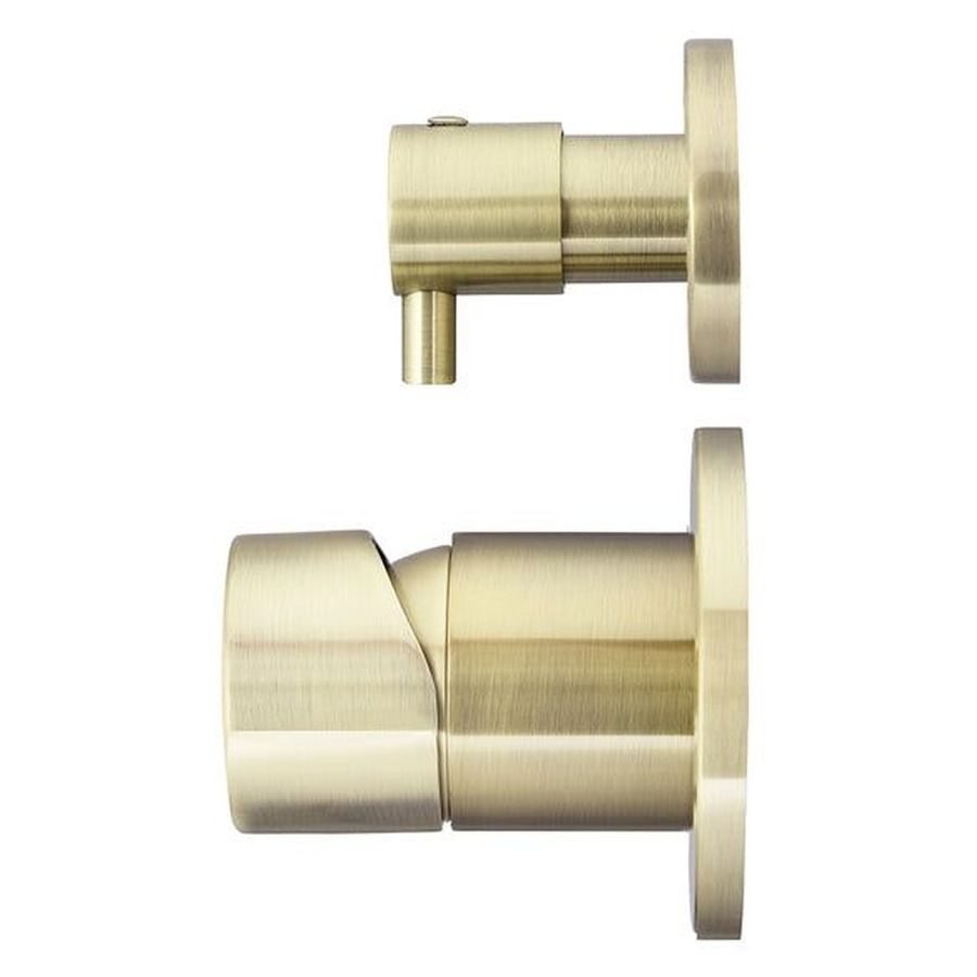 Round Diverter Mixer Pinless Handle Trim Kit (In-Wall Body Not Included) - PVD Tiger Bronze