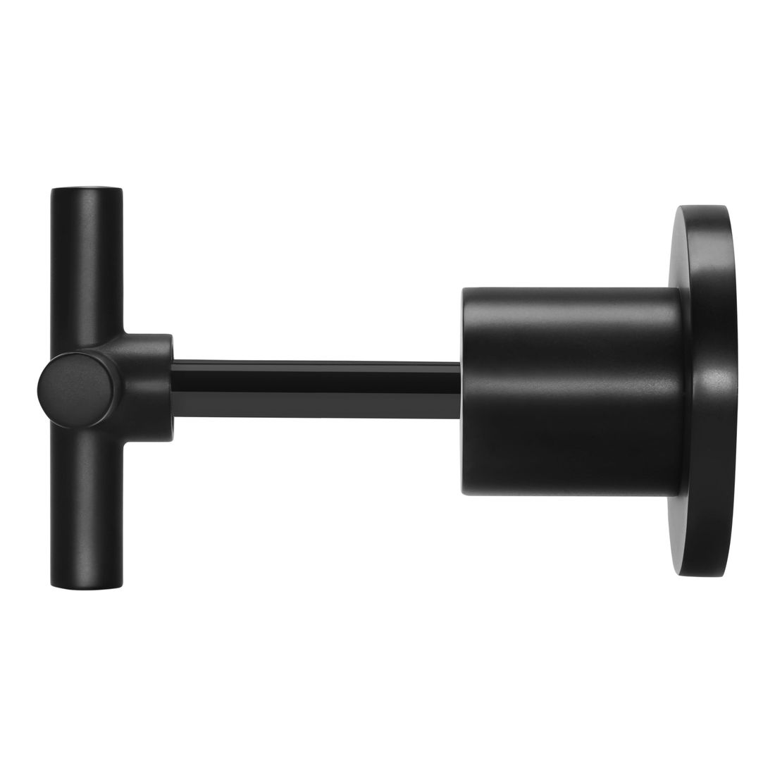 Cross Handle Jumper Valve Wall Top Assemblies Matte Black