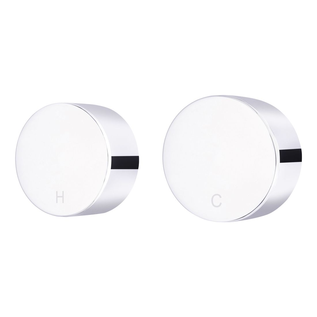Circular Wall Taps Chrome