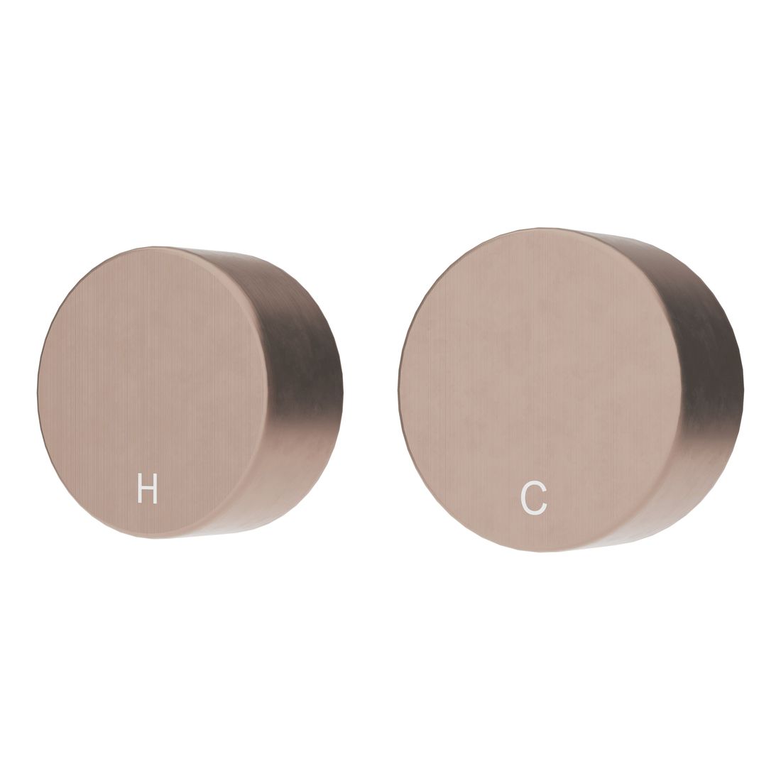 Circular Wall Taps Champagne