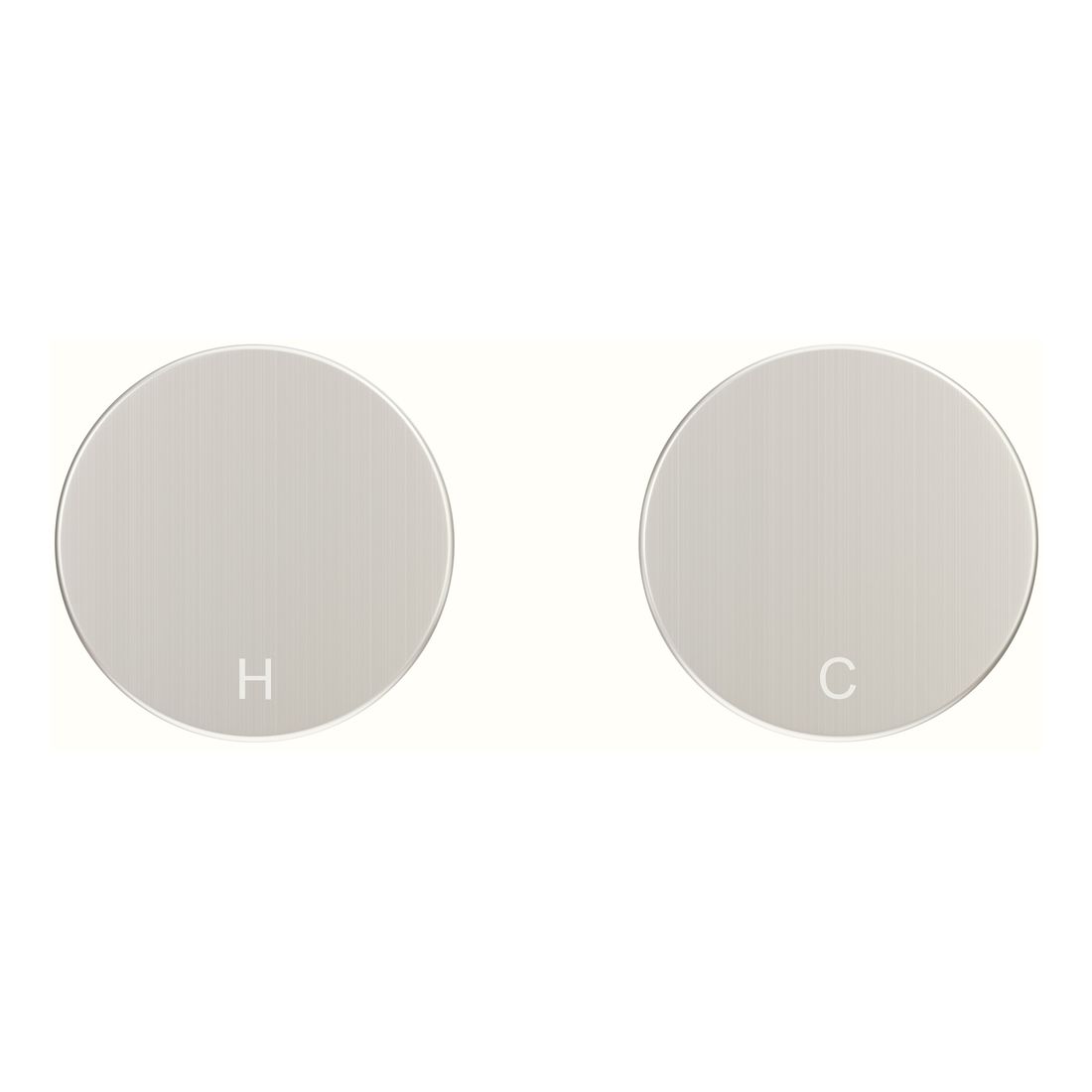 Circular Wall Taps Brushed Nickel