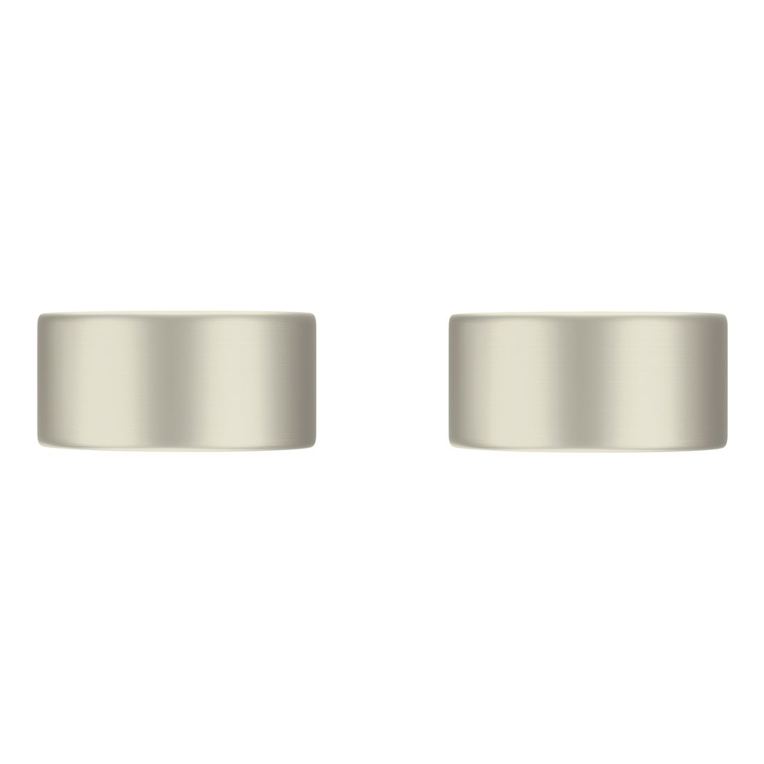 Circular Wall Taps Brushed Nickel
