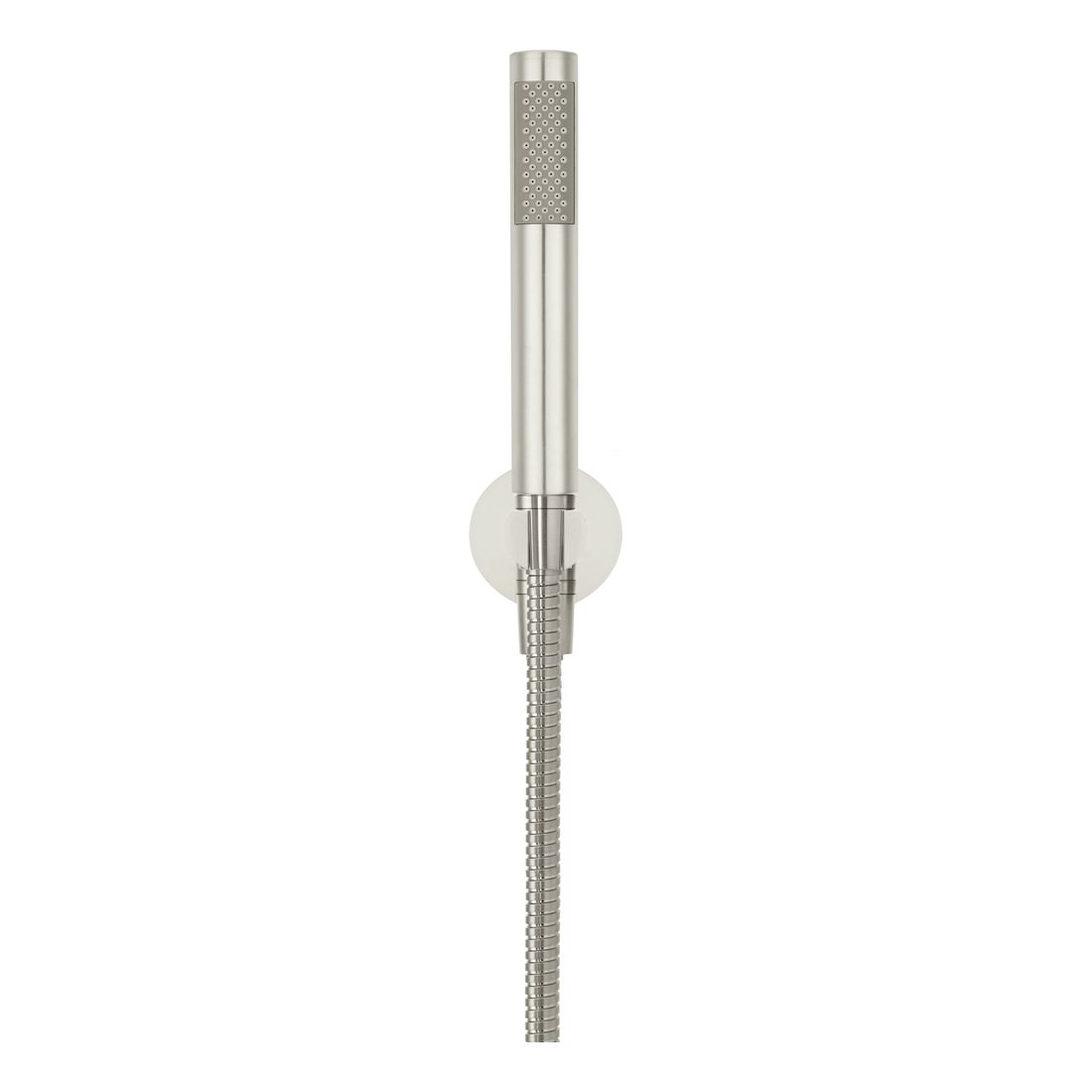 Round Hand Shower on Fixed Bracket MZ08-R-PVDBN Brushed Nickel