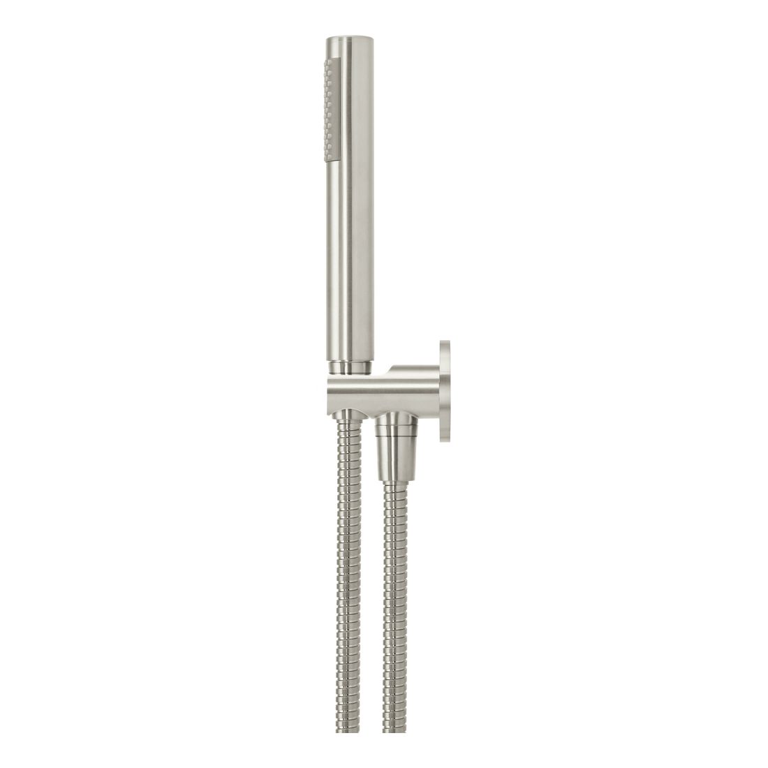 Round Hand Shower on Fixed Bracket MZ08-R-PVDBN Brushed Nickel