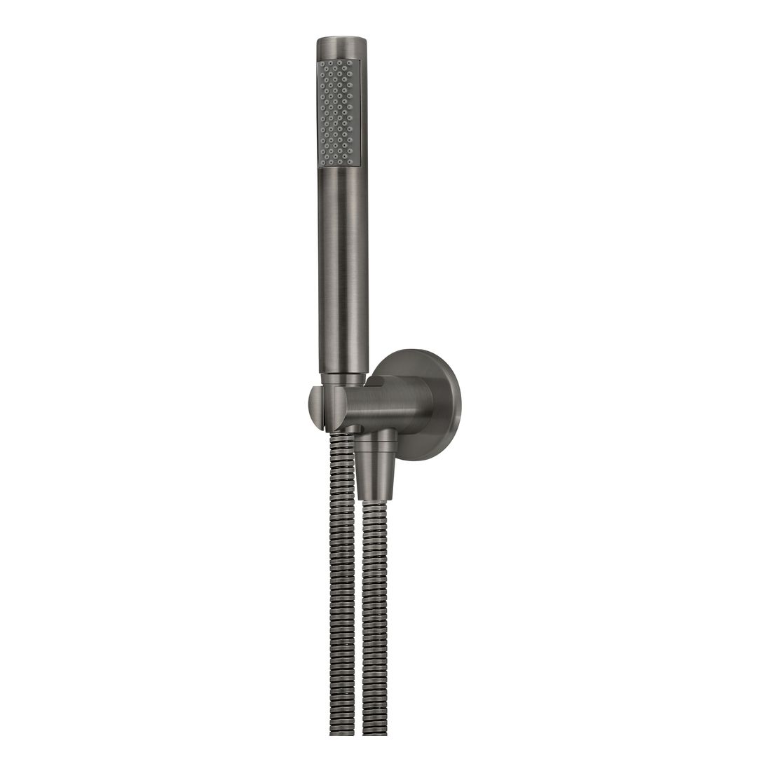 Round Hand Shower on Fixed Bracket MZ08-R-PVDGM Shadow