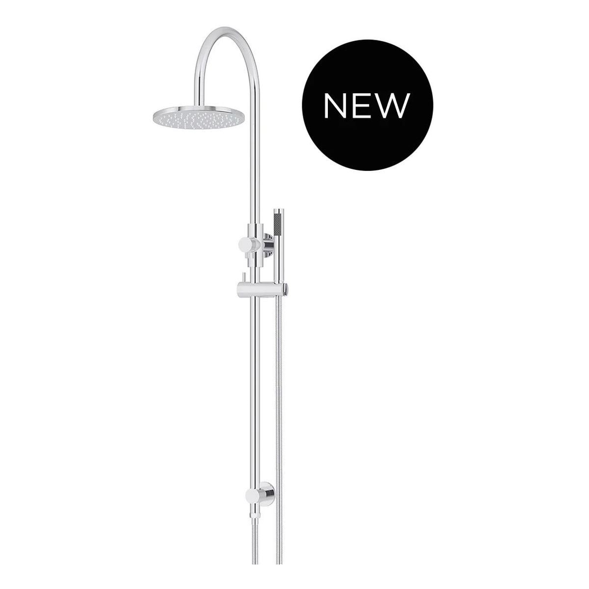200mm Round Overhead Shower Set, Single Function Hand Shower, Chrome