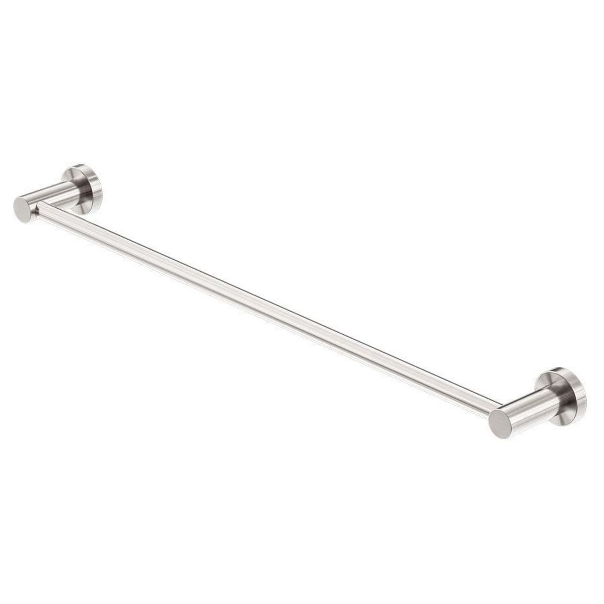 Mecca Single Towel Rail 800mm - Brushed Nickel