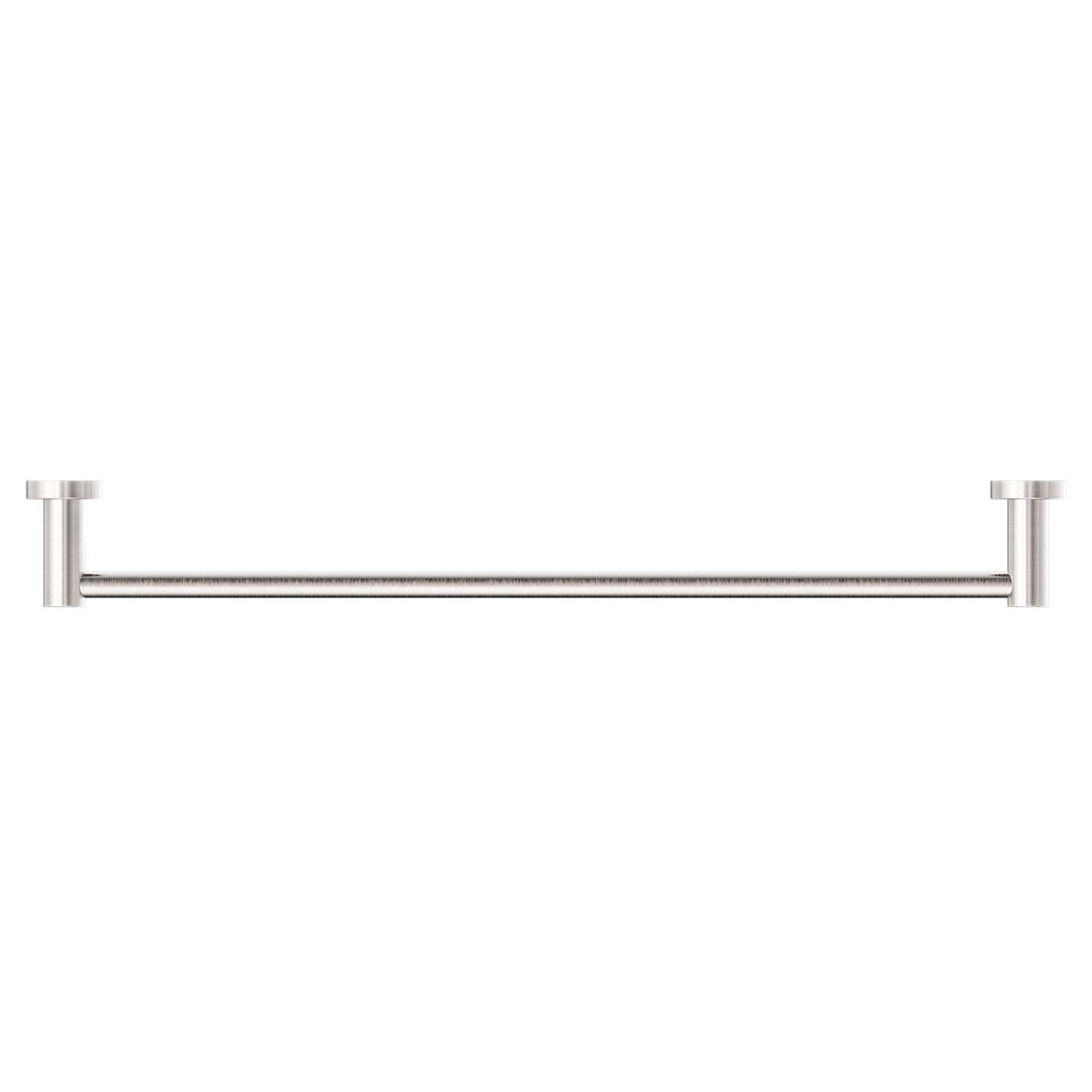 Mecca Single Towel Rail 800mm - Brushed Nickel