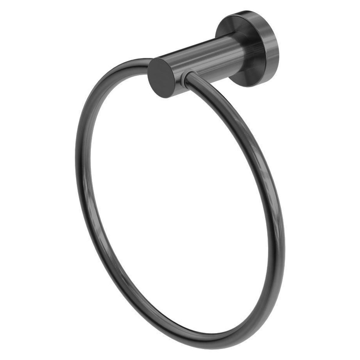 Mecca Hand Towel Ring - Gun Metal