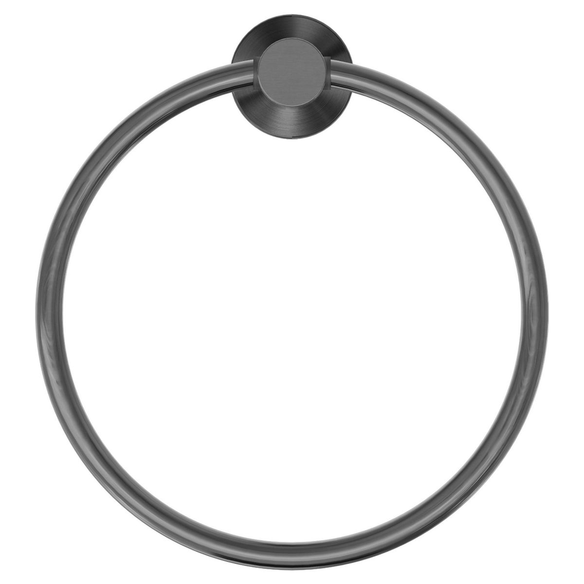 Mecca Hand Towel Ring - Gun Metal