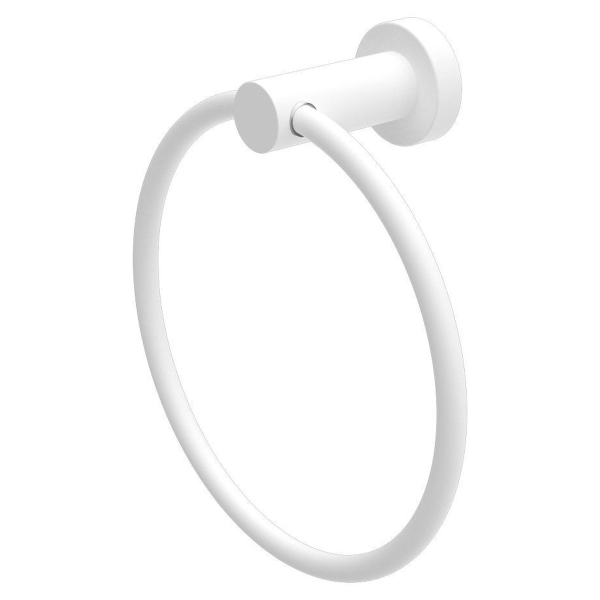 Mecca Hand Towel Ring - Matte White
