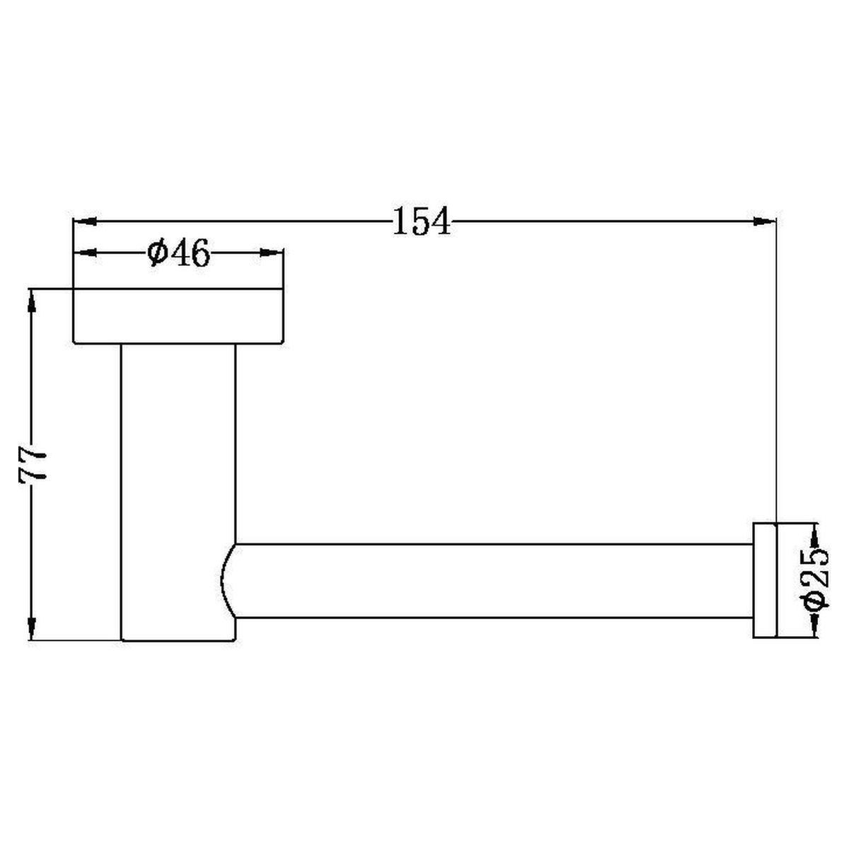 Mecca Toilet Roll Holder - Gun Metal