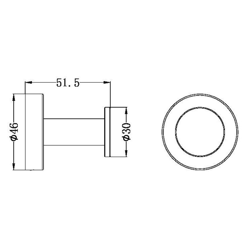 Classic/Dolce Robe Hook in Brushed Nickel