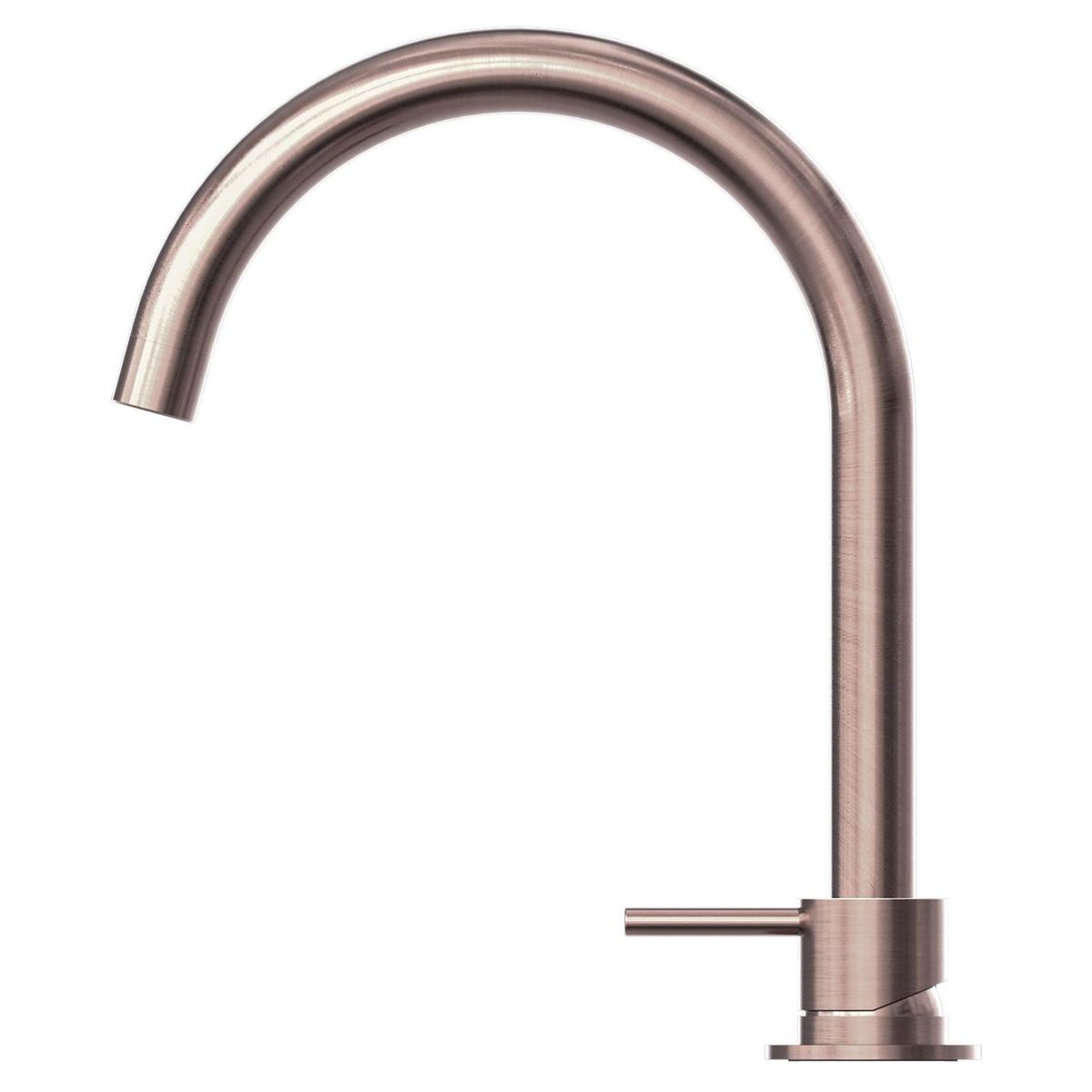 Mecca Hob Basin Mixer Round Spout - Brushed Bronze