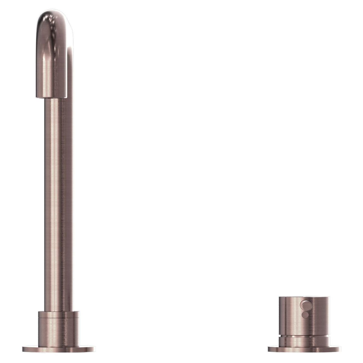 Mecca Hob Basin Mixer Square Spout - Brushed Bronze