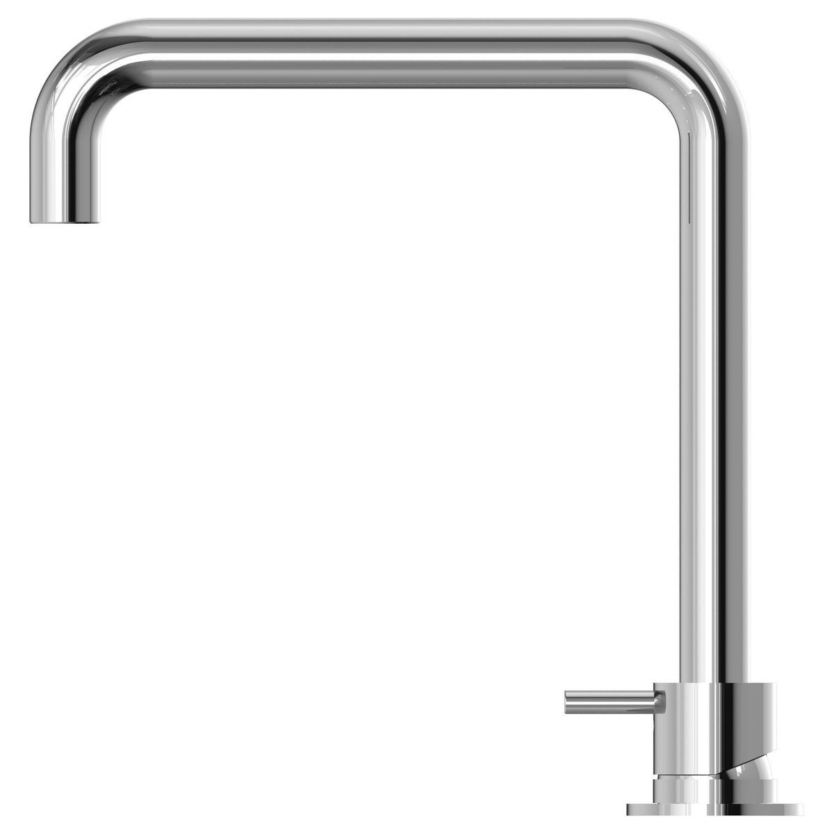 Mecca Hob Basin Mixer Square Spout - Chrome