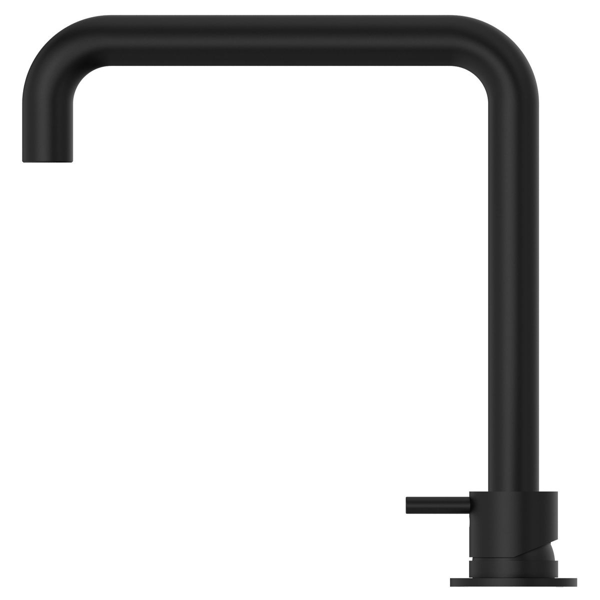 Mecca Hob Basin Mixer Square Spout - Matte Black