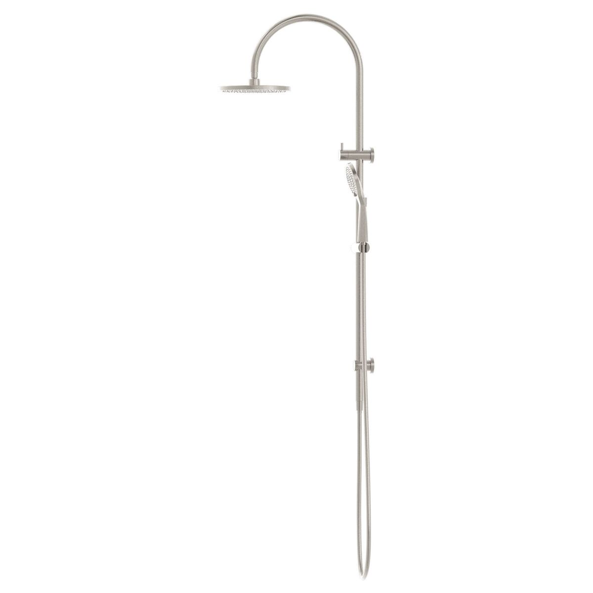 Mecca Twin Shower With Air Shower - Brushed Nickel