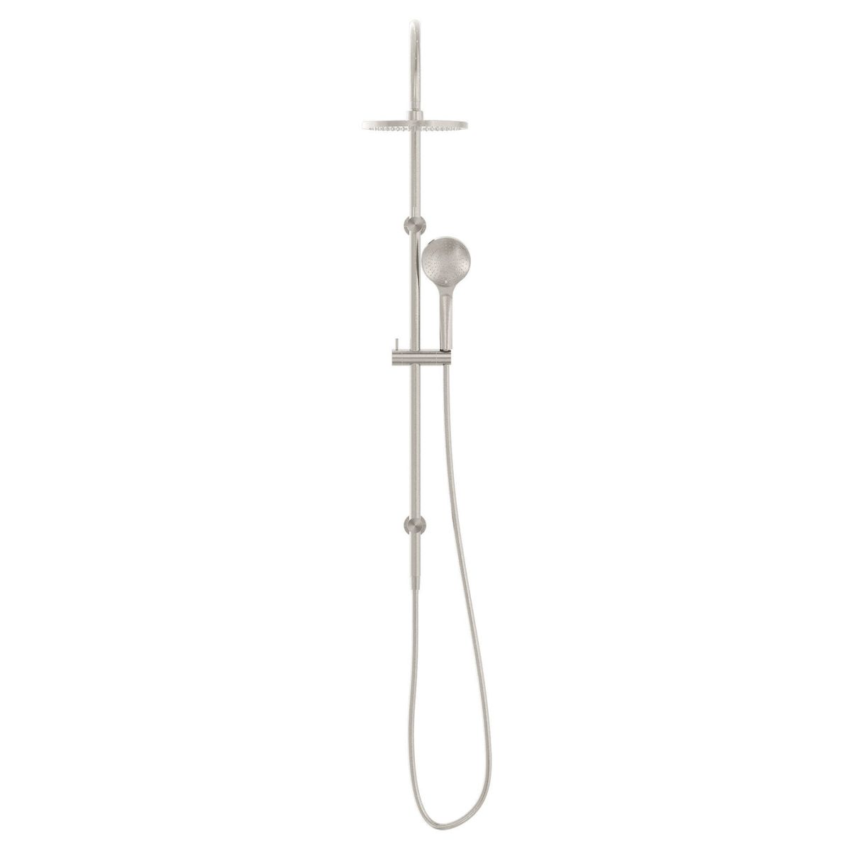 Mecca Twin Shower With Air Shower - Brushed Nickel