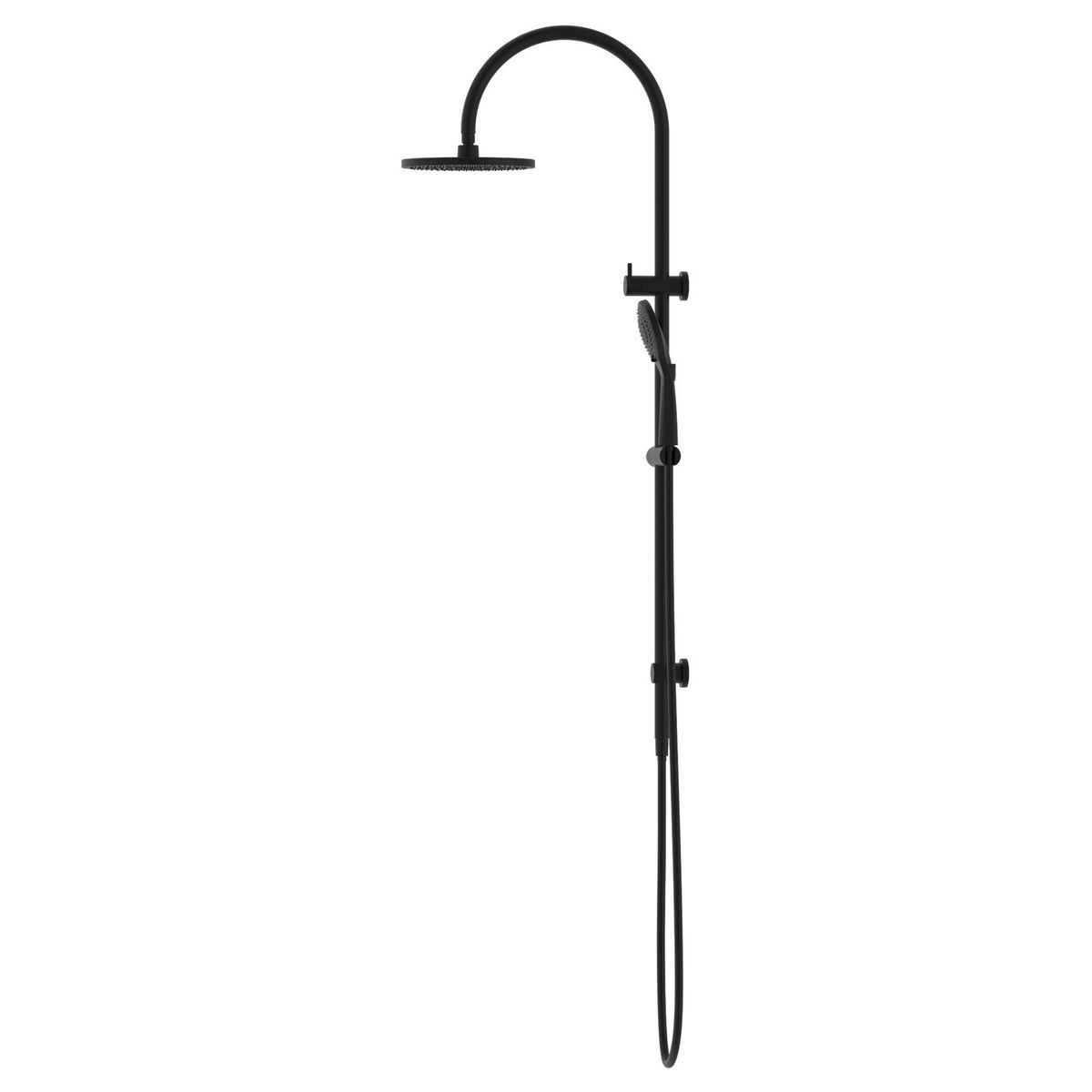 Mecca Twin Shower With Air Shower - Matte Black