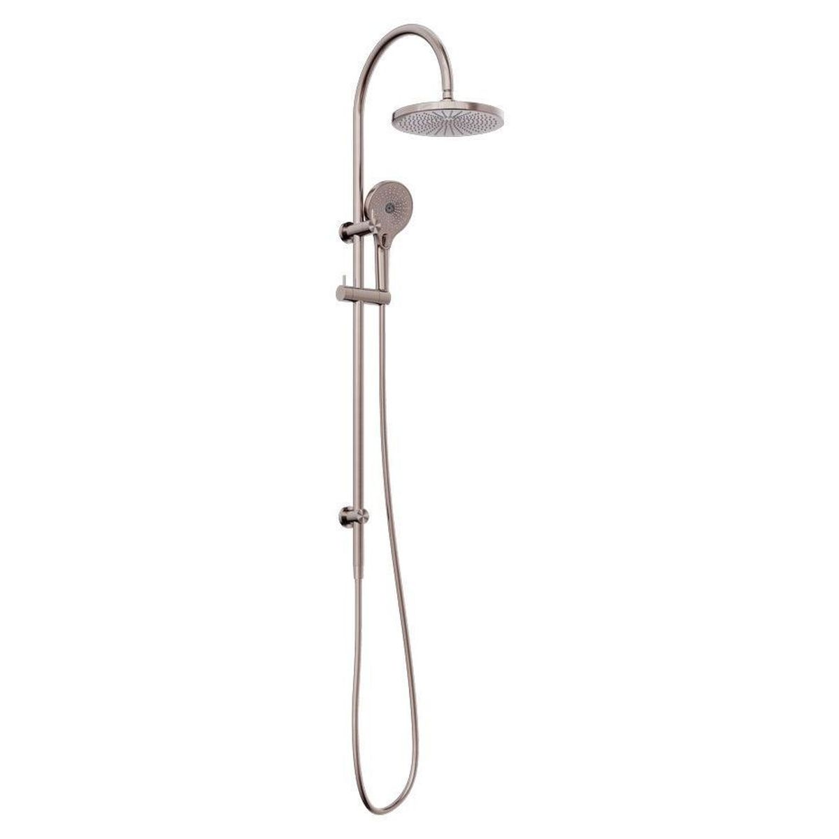 Mecca Twin Shower With Shower - Brushed Bronze
