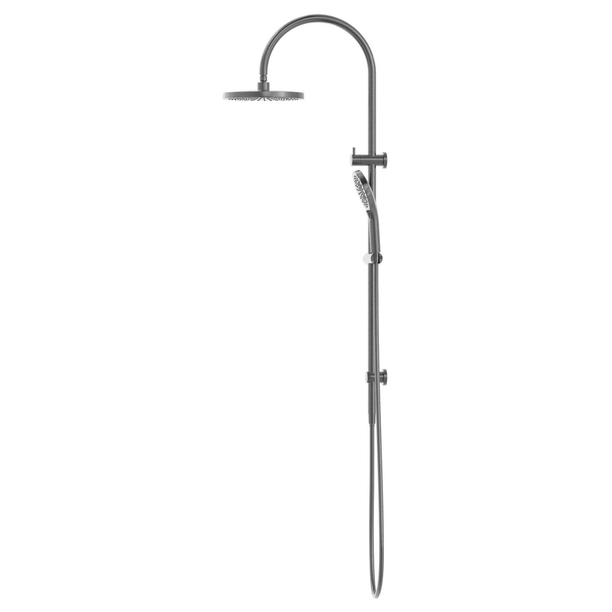 Mecca Twin Shower With Shower - Gun Metal