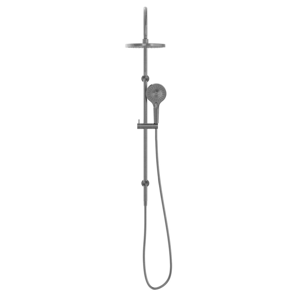 Mecca Twin Shower With Shower - Gun Metal