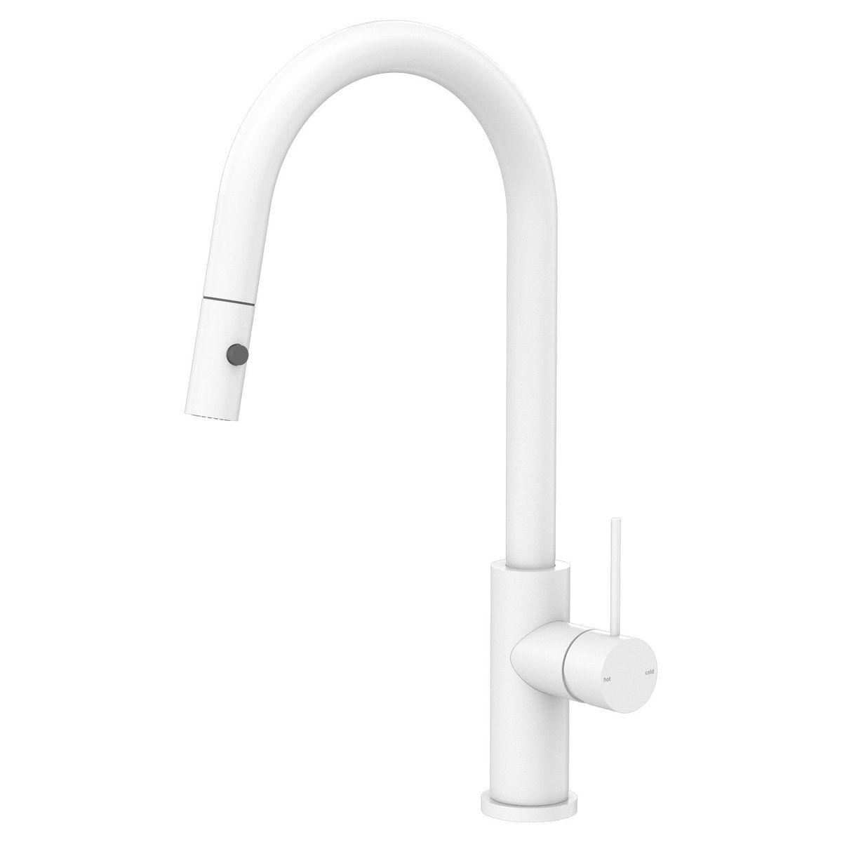 Mecca Pull Out Sink Mixer With Vegie Spray Function - Matte White