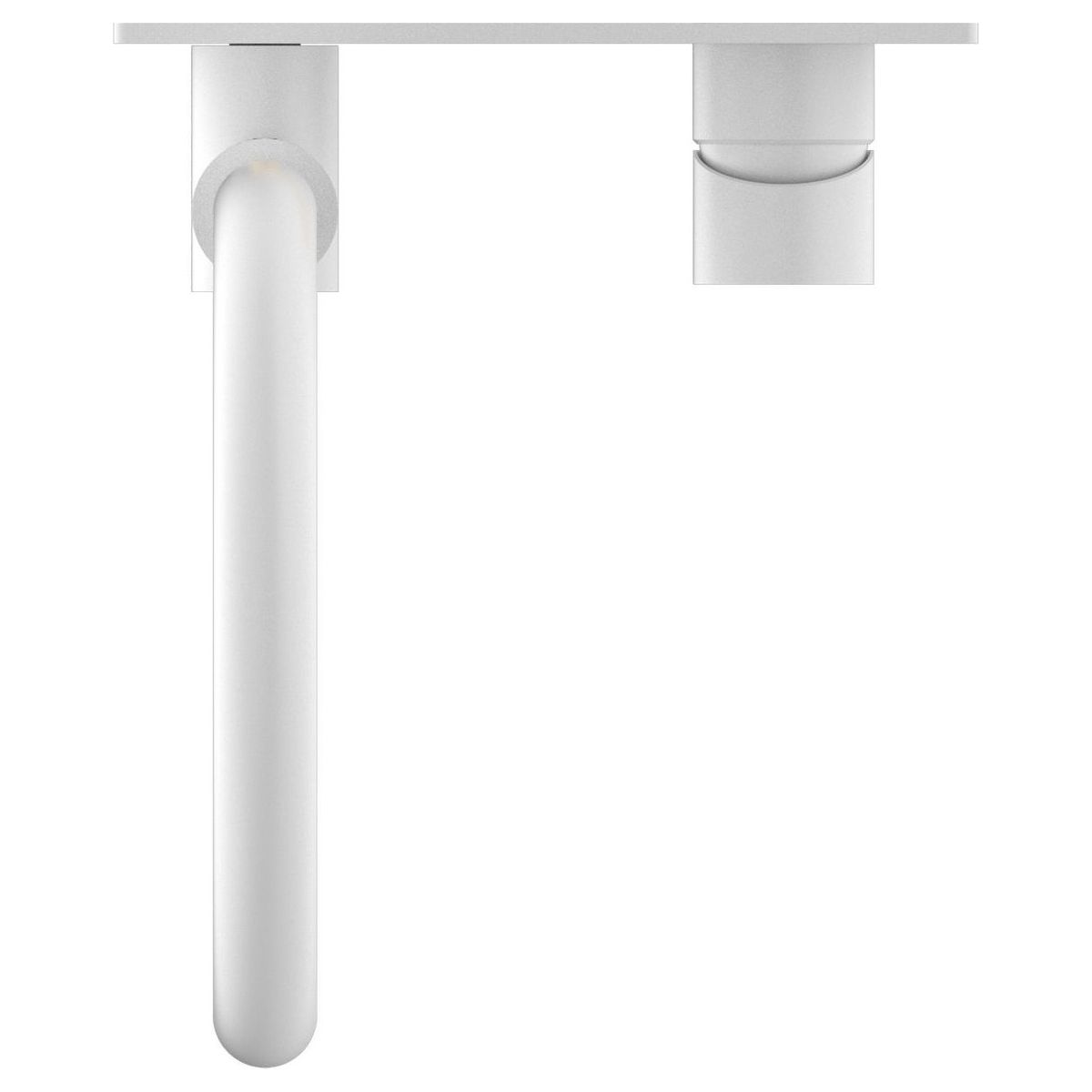 Mecca Wall Basin/Bath Mixer Swivel Spout in Matte White