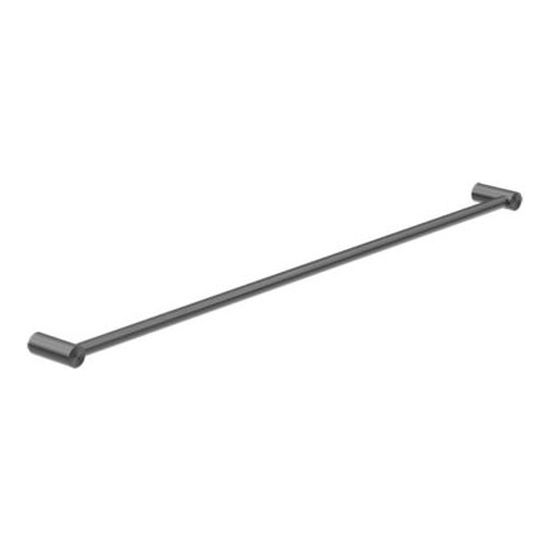 New Mecca Single Towel Rail 800mm in Gun Metal