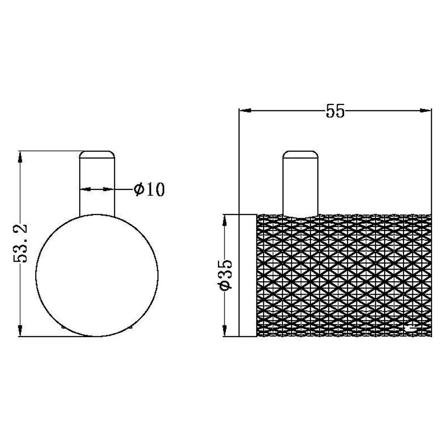 Opal Robe Hook - Graphite