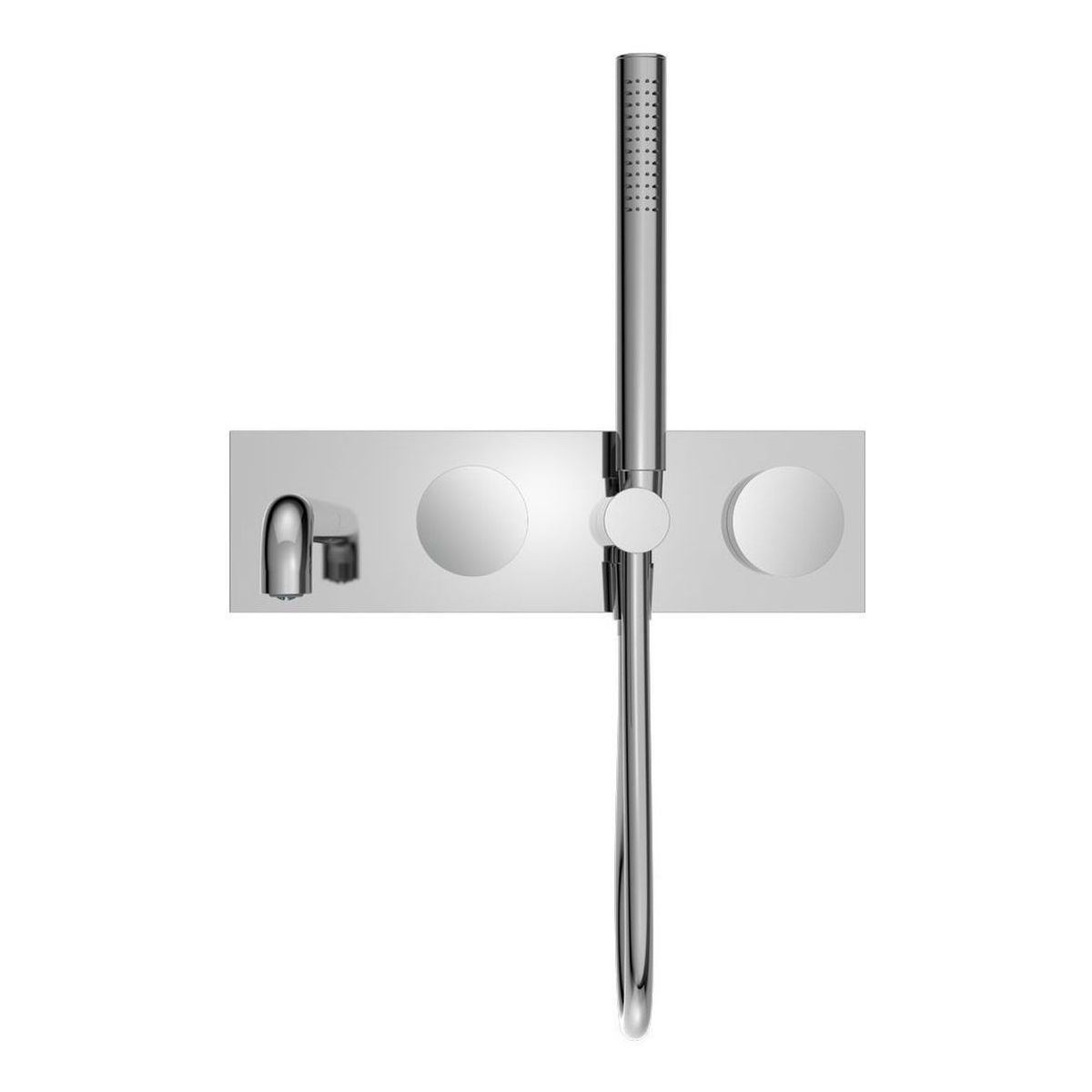 Kara Progressive Shower System With Spout 230mm in Chrome