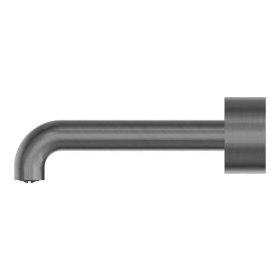 Kara Progressive Wall Basin Mixer 185mm Spout in Gun Metal