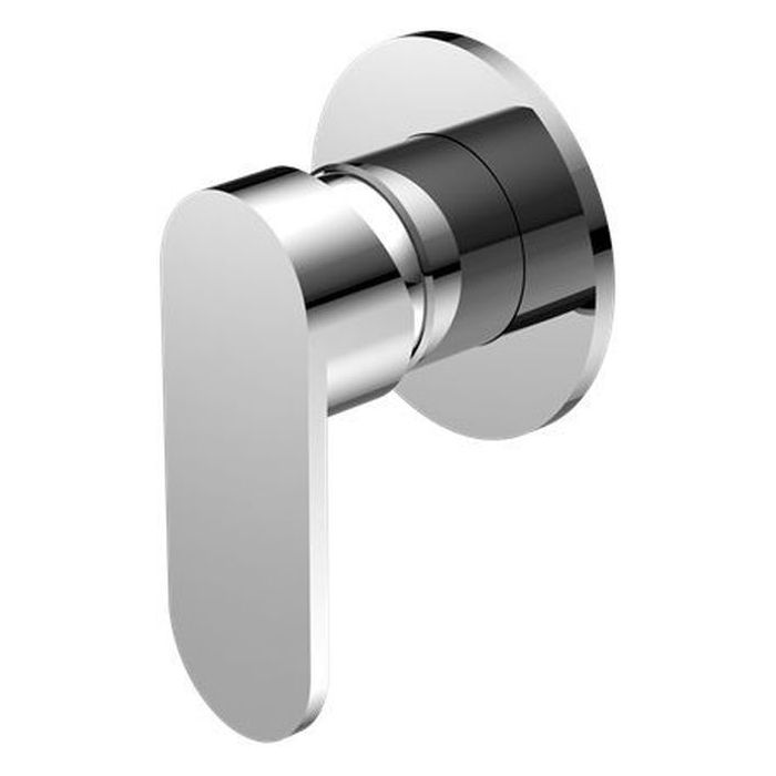 Ecco Shower Mixer 80mm Round Plate - Chrome