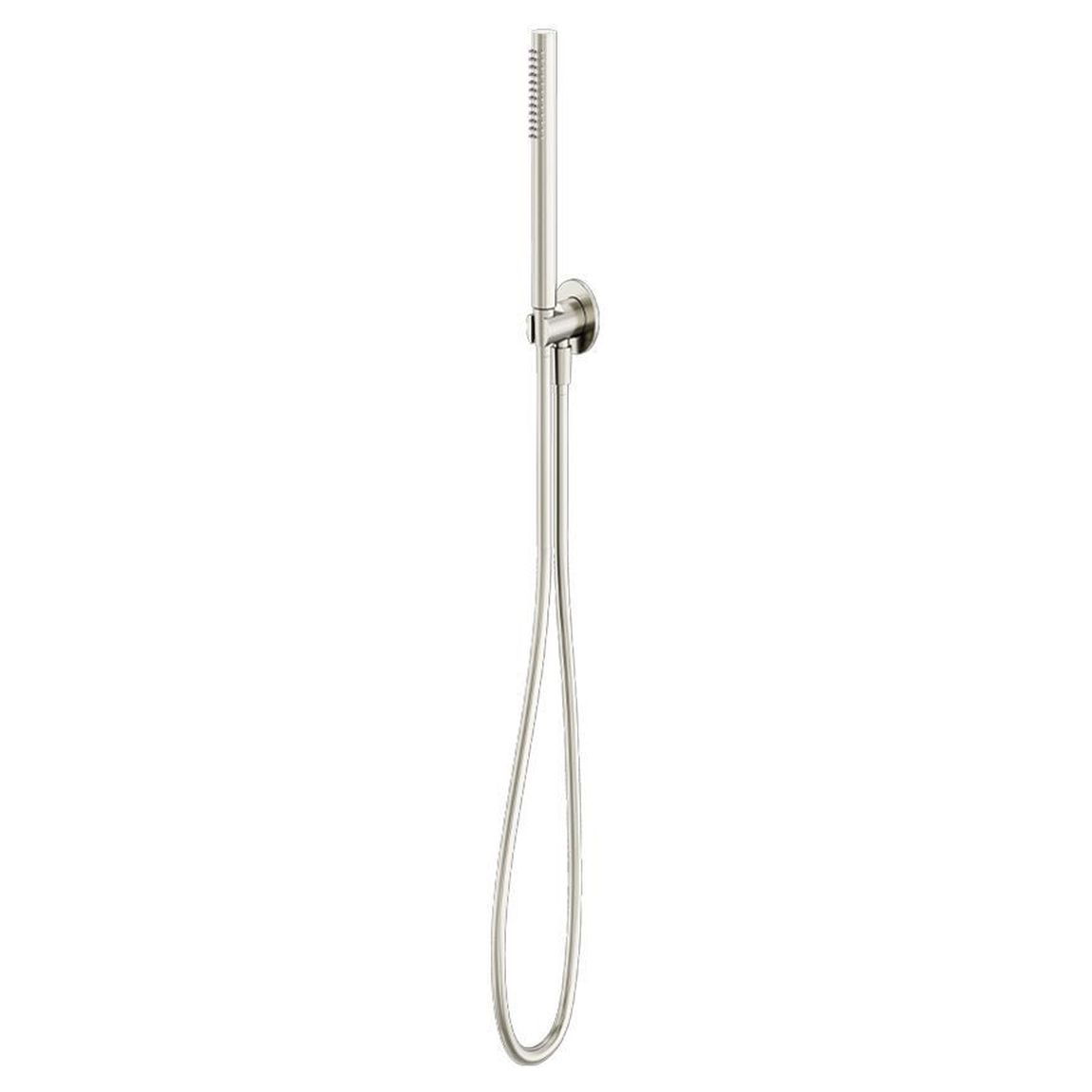Round Hand Held Shower Bracket - Brushed Nickel