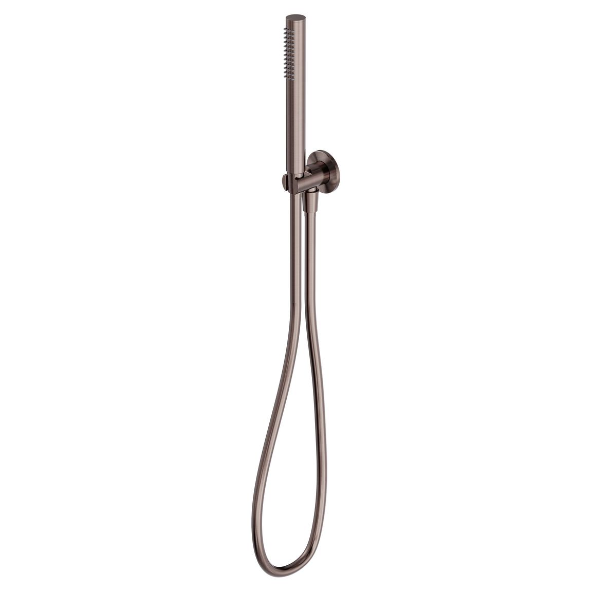 Round Hand Held Shower Bracket - Brushed Bronze