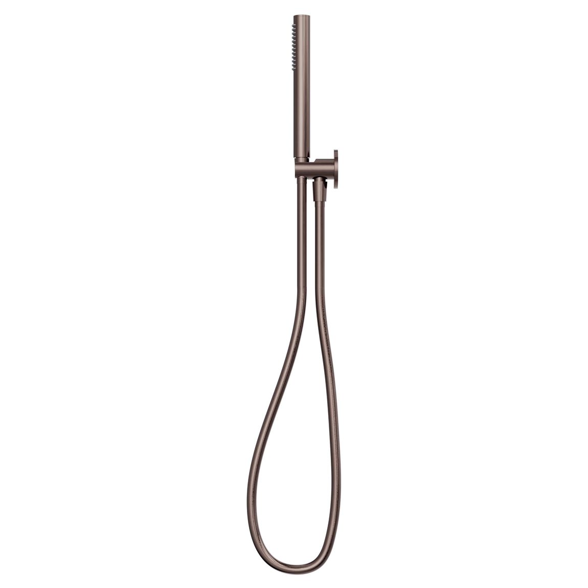 Round Hand Held Shower Bracket - Brushed Bronze