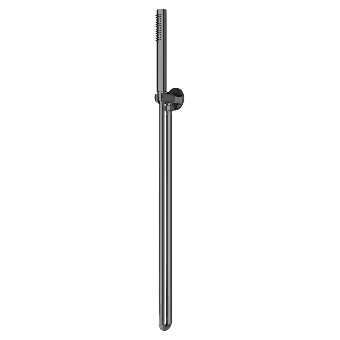 Round Hand Held Shower Bracket - Gun Metal Grey