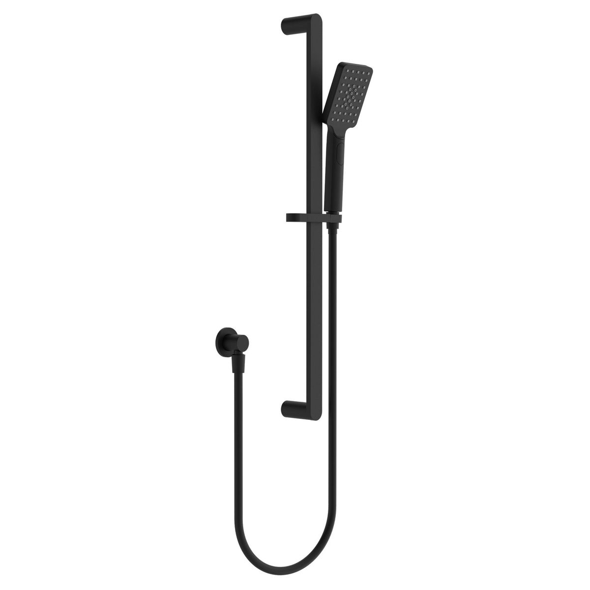 Bianca Shower Rail - Matte Black