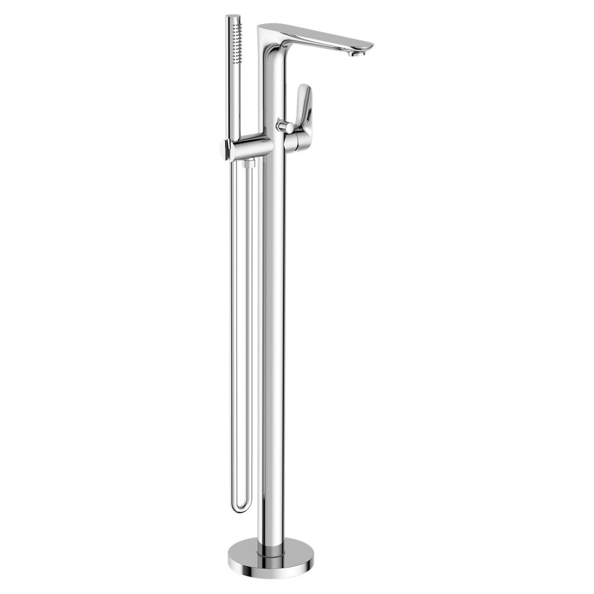 Bianca Freestanding Bath Mixer With Hand Shower - Chrome